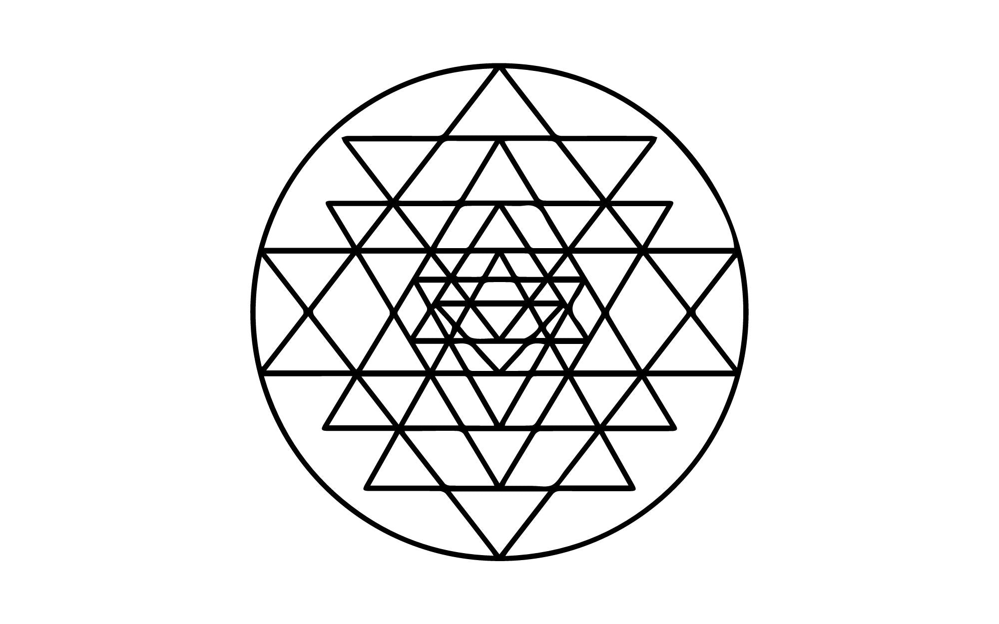 sacred geometry symbols and meanings - sri yantra