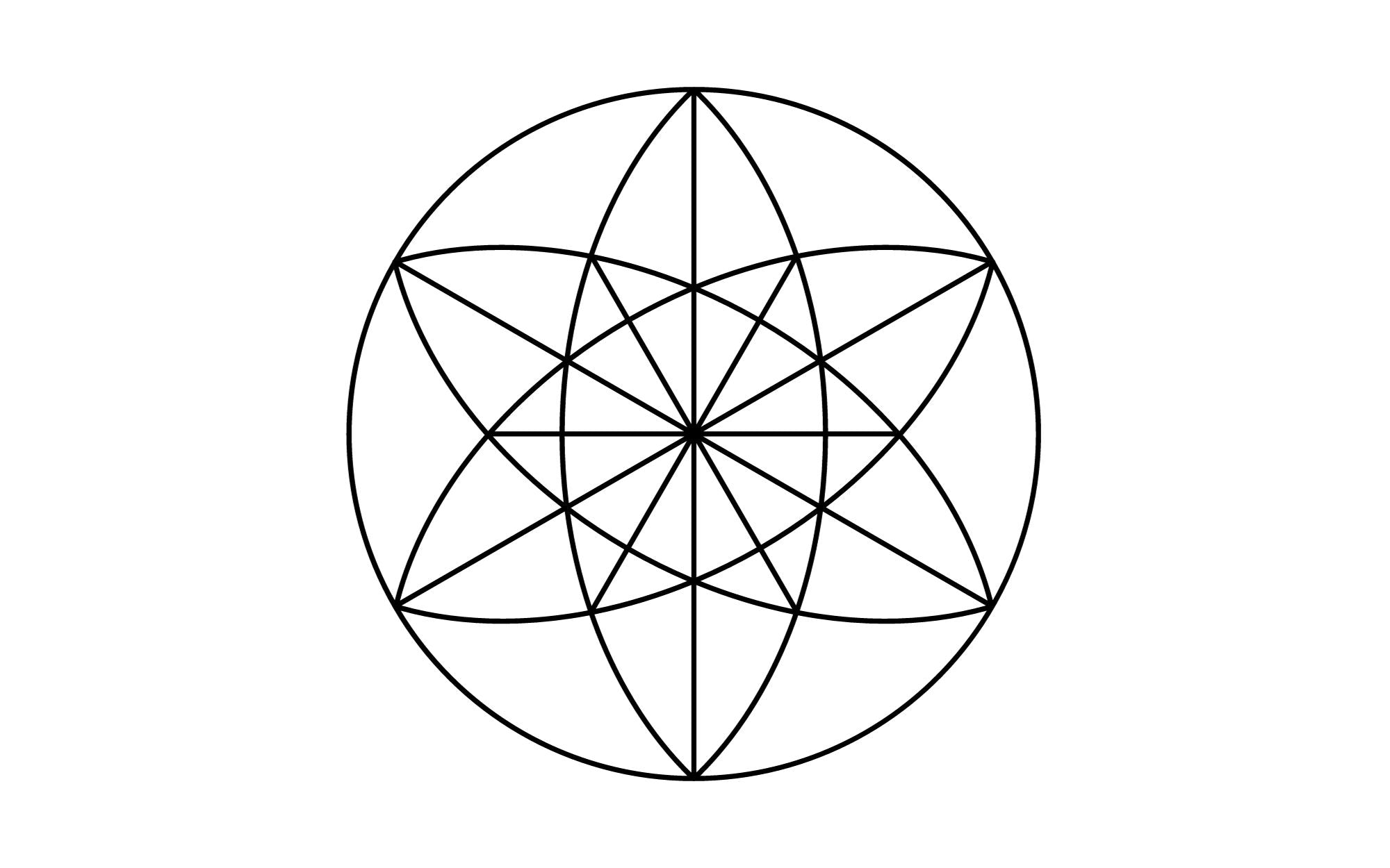 symbole und bedeutungen der heiligen geometrie - vektorielles gleichgewicht