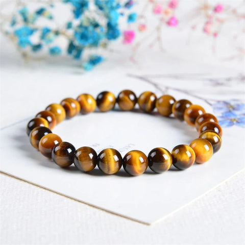 pulsera de ojo de tigre - pulsera de cristal