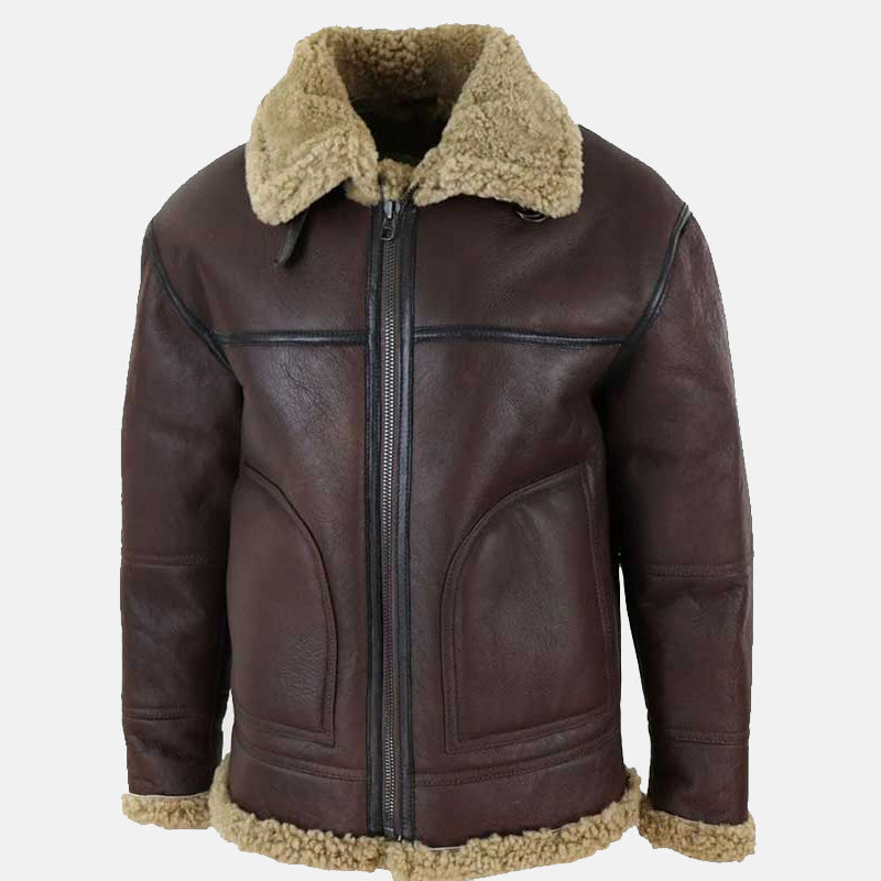 Men’s B3 Genuine Leather Shearling Jacket