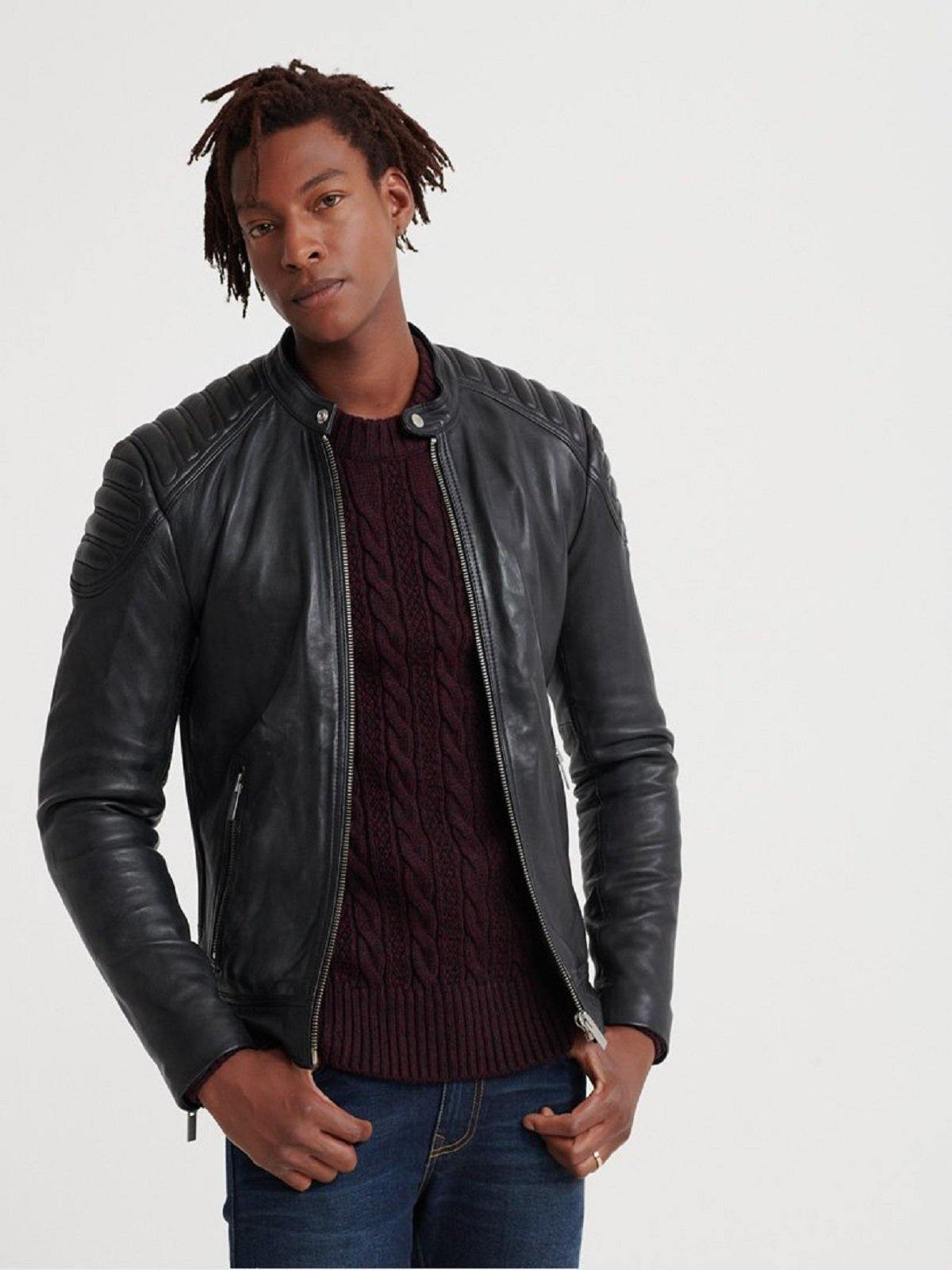 City Racer Leather Jacket For Men