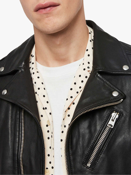 Natty Black Jacket For Men | Black Leather Jacket Mens | Men Jacket