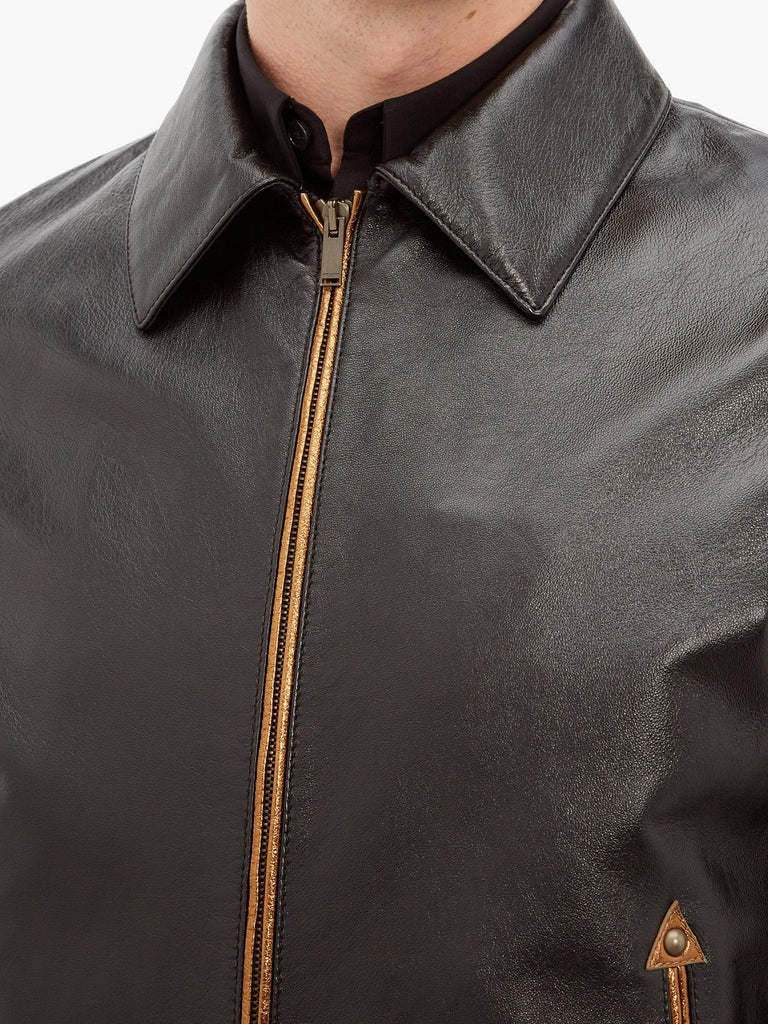 Men Traditional Black Leather Jacket | Black Leather Jacket Mens