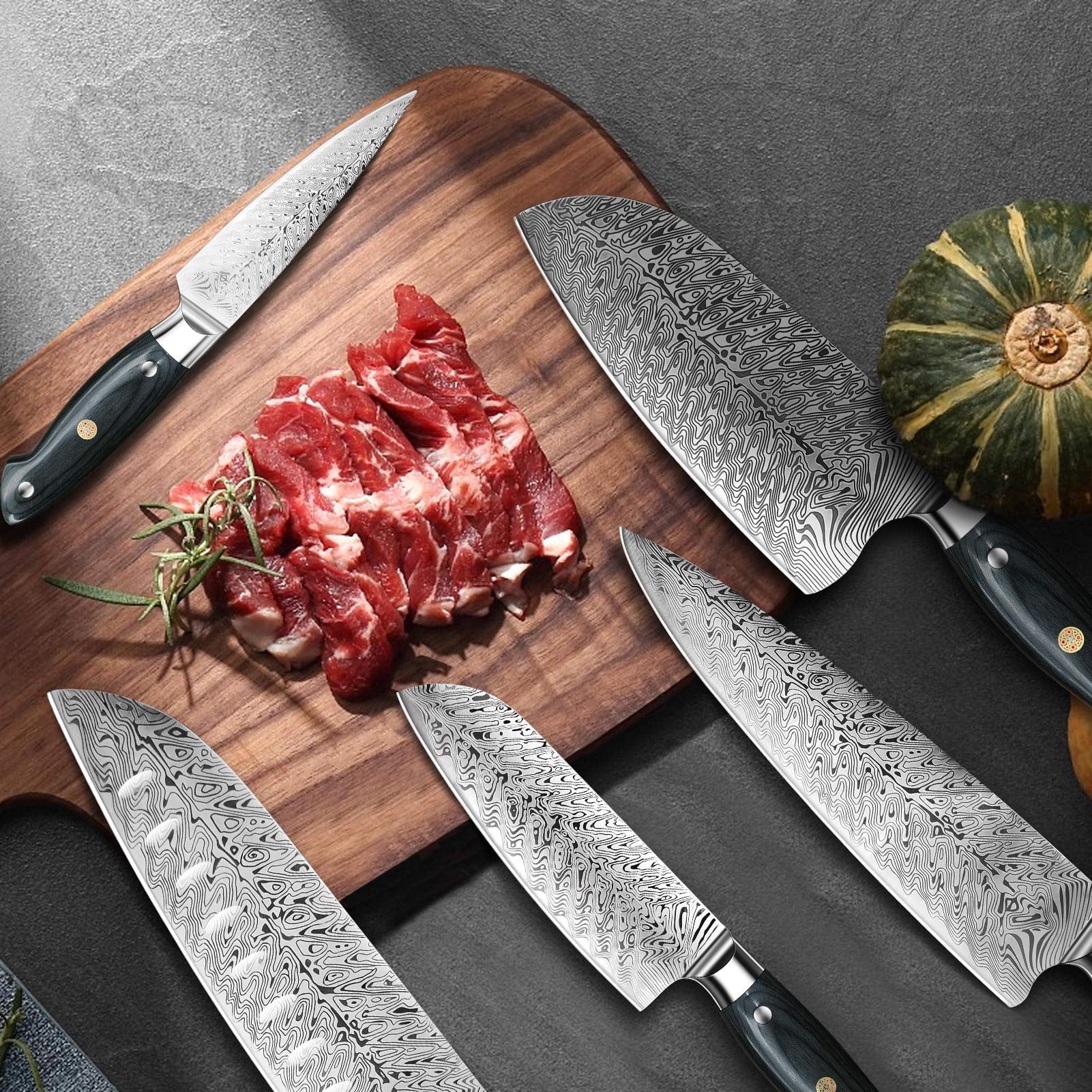 Knife, 7" Top Chef Knife - style Japanese Kitchen Knife –
