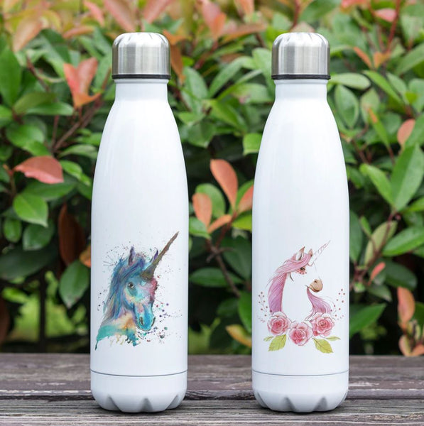 insulated stainless steel water bottle unicorn