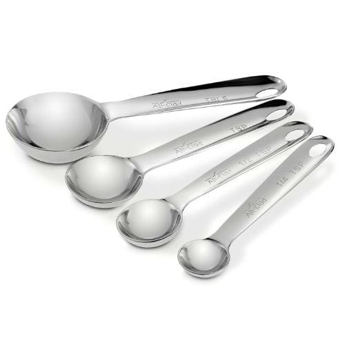 Cuisipro Stainless Steel Measuring Spoon Set, Odd Sizes, Silver