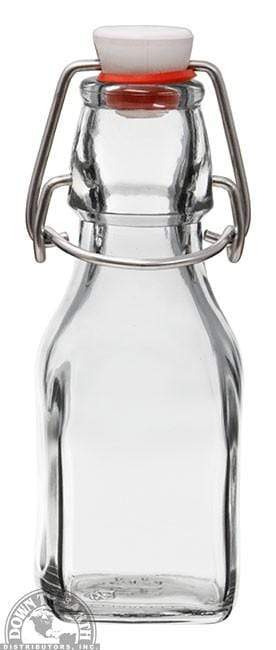 Bormioli Rocco Officina 37.25 oz. Glass Water Bottle, Airtight Seal/Metal  Clamps