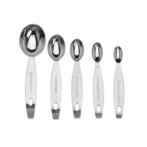 Measuring Spoons Odd-Sizes Stainless Steel 5-Piece Set