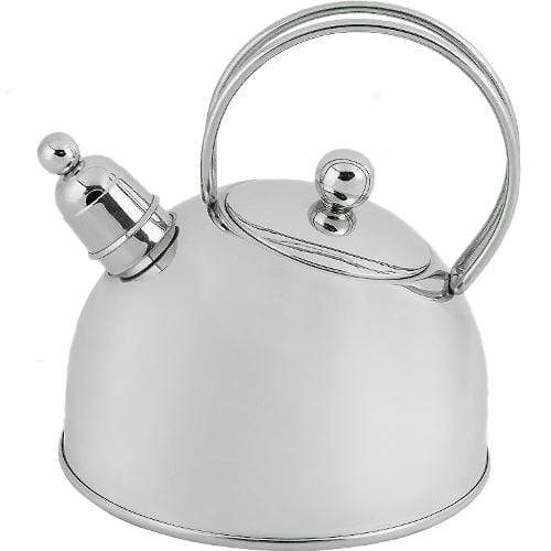 OXO Good Grips Uplift Tea Kettle, Polished Stainless Steel, Whistles, 2 qt.