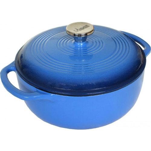 Lodge® 6 Quart Blue Enameled Cast Iron Dutch Oven