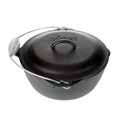 Lodge Cast Iron Double Dutch Oven 5 Quart