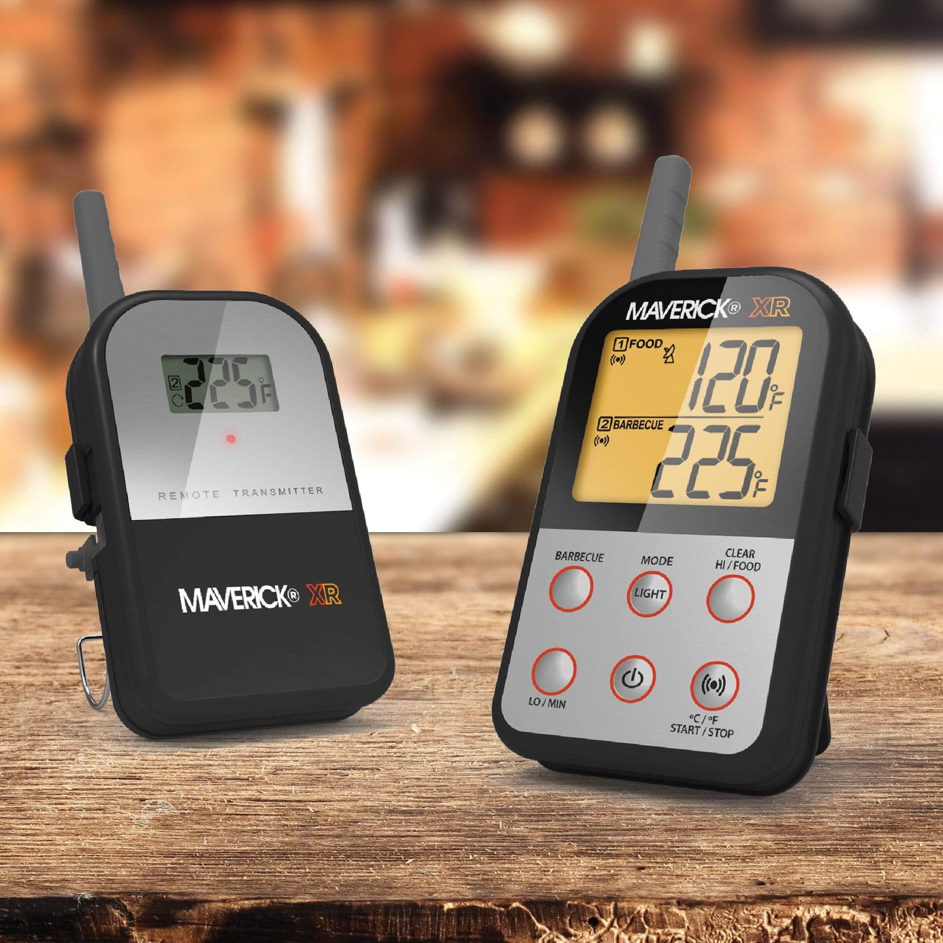 Maverick Lw-377 Rectangle Grill Thermometer in the Grill