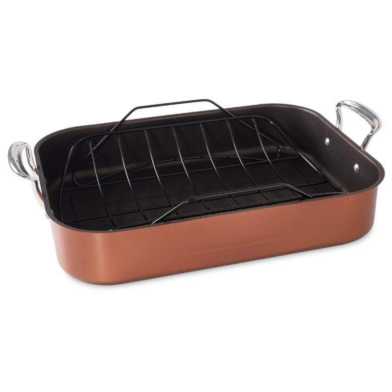 7117-16PS Chef's Classic-16 Stainless Steel Turkey Roaster Pan w Removable  Rack — Beach Camera