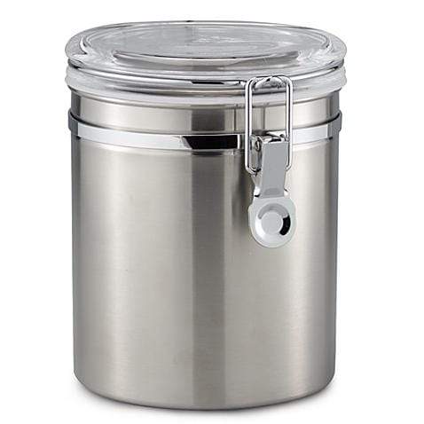 Oggi 3 piece 18/8 Stainless Steel canister set used! airtight