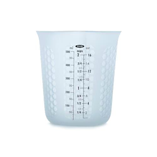 OXO Good Grips 2 Cup Adjustable Measuring Cup, Clear/Black