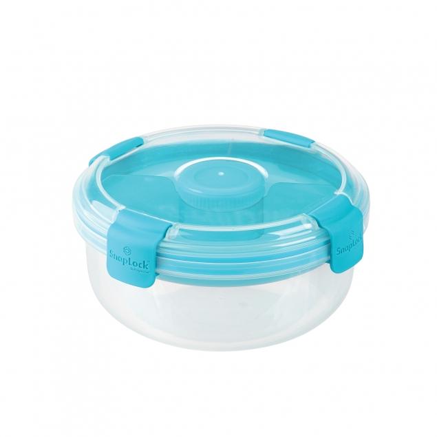 Locksy Click 'N' Go 411ml Snack and Dip Container (Green)
