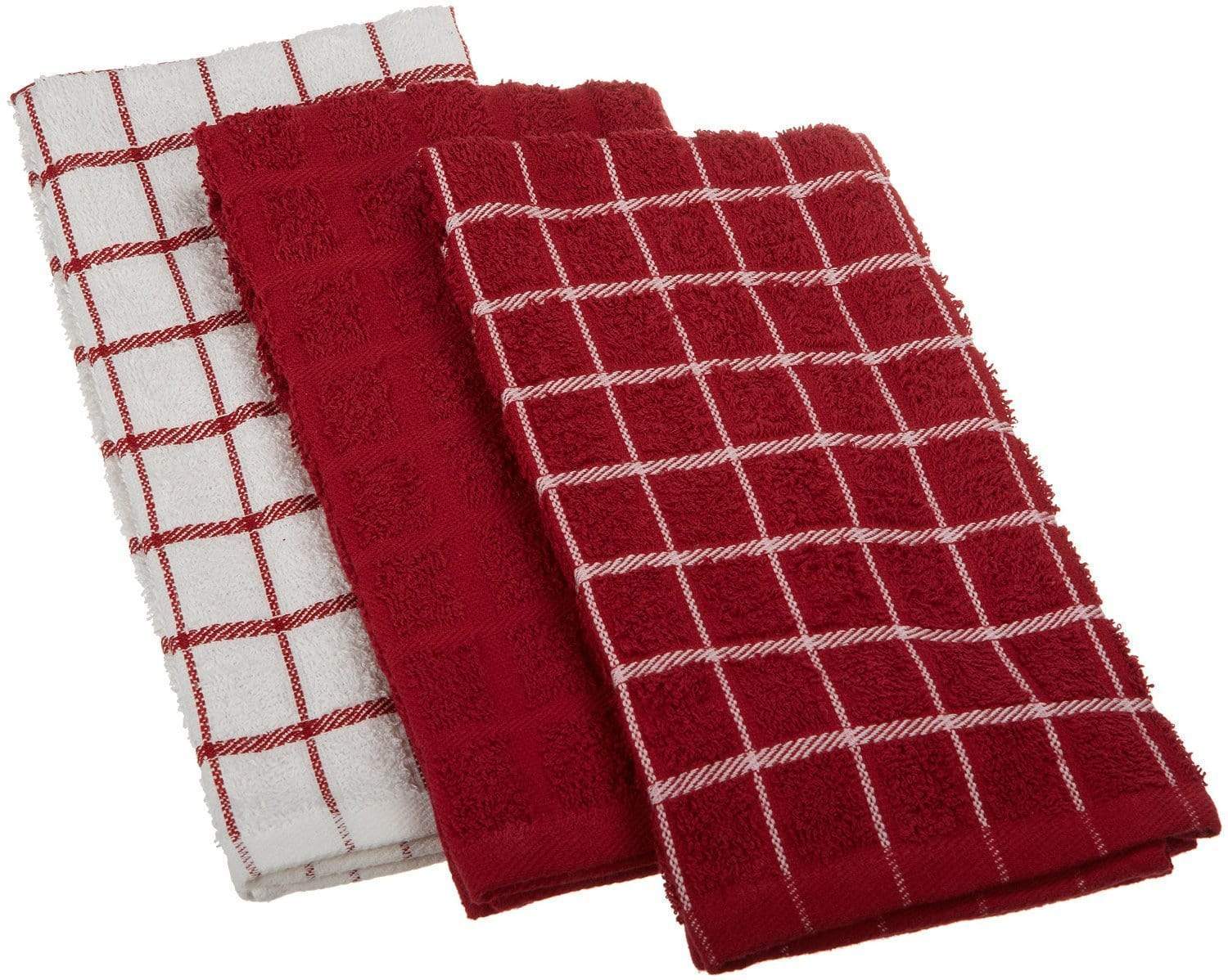 RITZ 100% Cotton Terry Kitchen Towels (3-Pack) - John Ritzenthaler