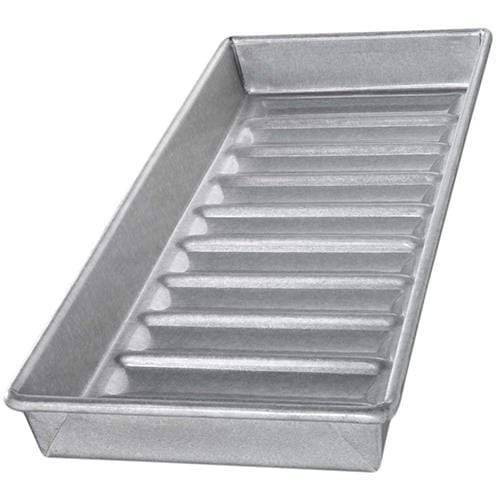 Chicago Metallic Gold Aluminum Slice Solutions Covered Brownie Pan