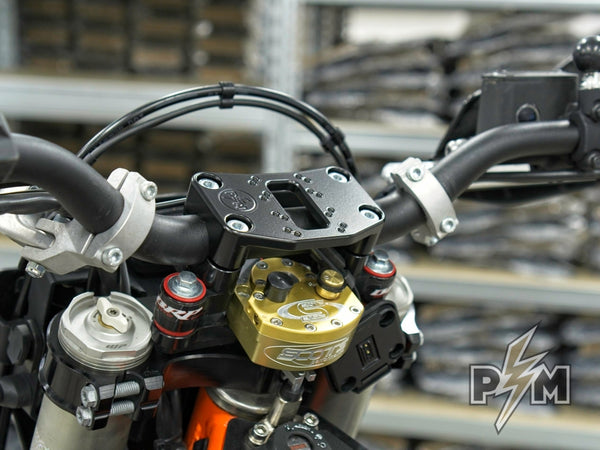 Perun moto Upper Handlebar Clamp 38/40x90 Garmin Zumo XT KTM 690 Enduro R - 3