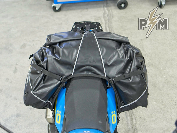Perun moto Tenere 700 Side carriers and Top luggage rack and Giant Loop Great Basin - 9
