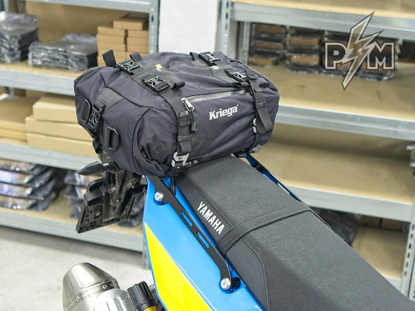 Kriega US Drypack on Yamaha Tenere 700 with Perun moto Top luggage rack - 12