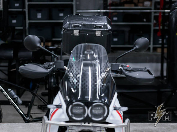 Perun moto Ducati DesertX Top luggage rack + Givi top case - 7