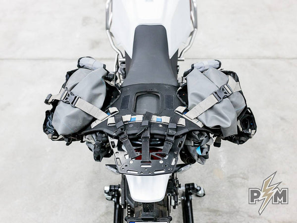 Perun moto Ducati DesertX Top Luggage rack + Side carriers + Mosko moto Reckless 80 - 7