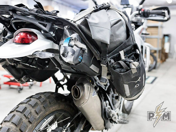 Perun moto Ducati DesertX Top Luggage rack + Side carriers + Mosko moto Reckless 80 - 9