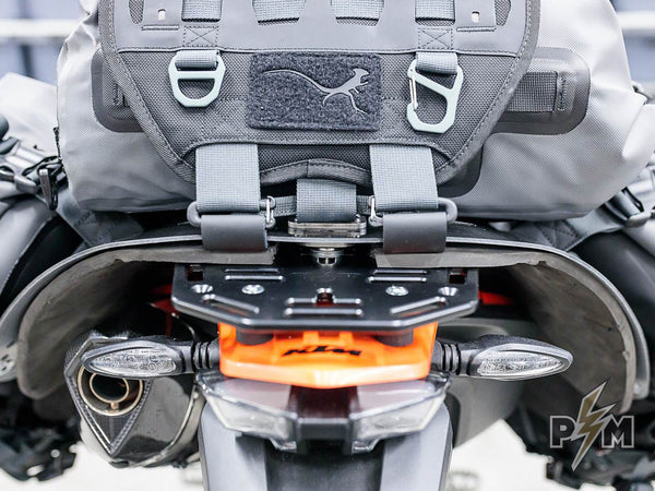 Perun moto KTM 690 Luggage rack with Mosko moto Reckless 80 and Gnoblin- 2