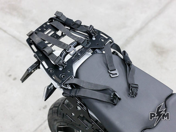 Perun moto Ducati Desertx Top luggage rack and Kriega US-40 Rackpack - 2