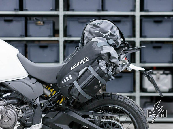 Perun moto Ducati DesertX Top luggage rack, Side carriers & Tie-down brackets Mosko moto Reckless 80 Gnoblin - 4