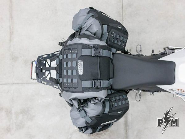 Perun moto Ducati DesertX Top luggage rack, Side carriers & Tie-down brackets Mosko moto Reckless 80 Gnoblin - 7
