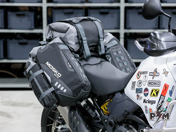 Perun moto Ducati DesertX Top luggage rack, Side carriers & Tie-down brackets Mosko moto Reckless 80 Gnoblin - 10