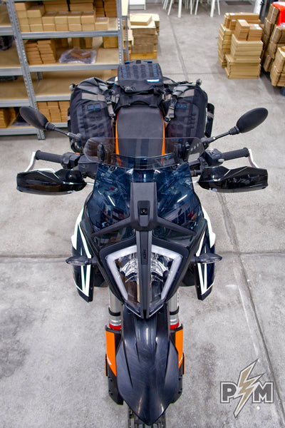 Mosko moto Reckless 80 Revolver on KTM 790 Adventure R - Perunmoto