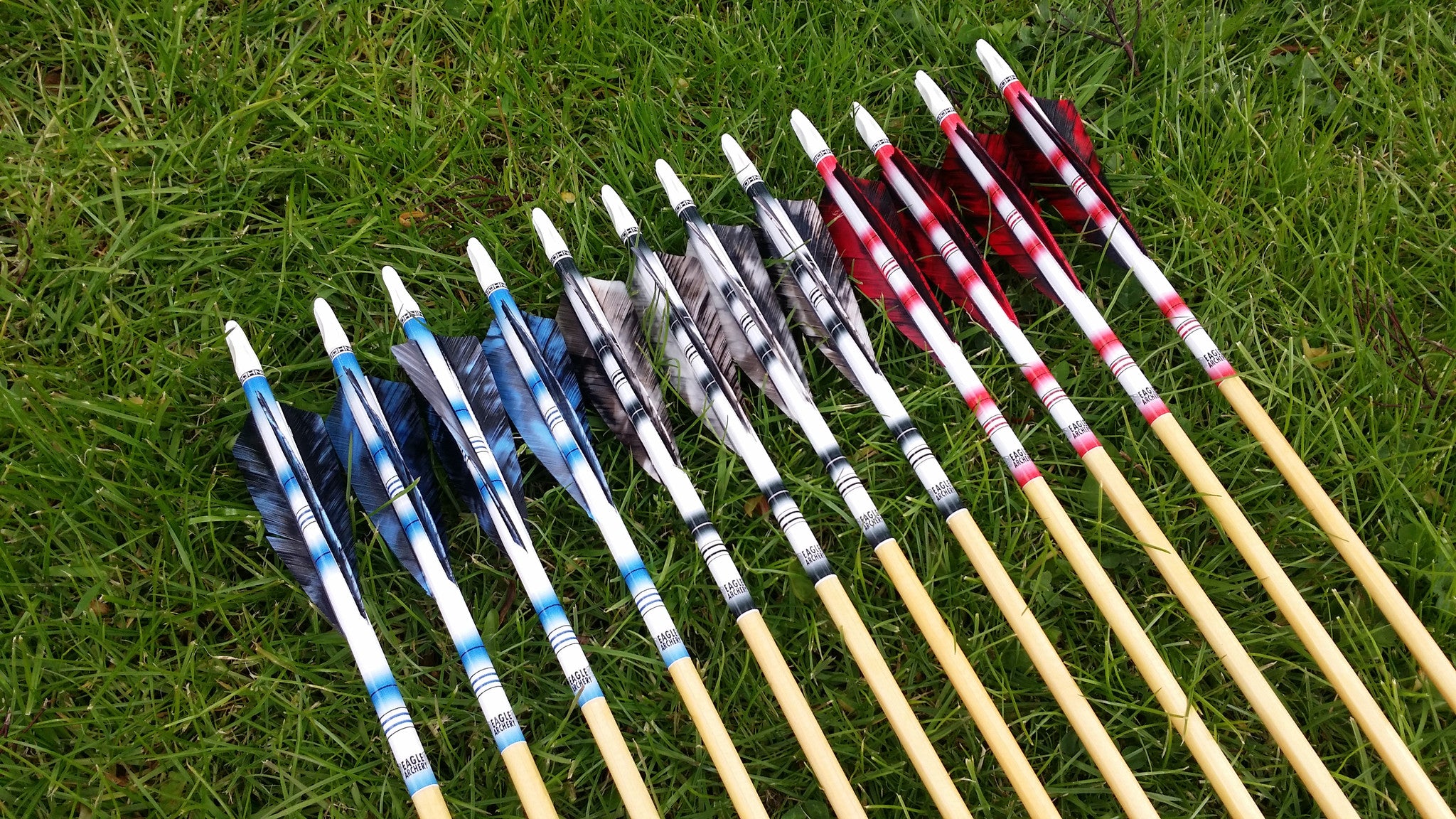 Custom Made Traditional Wooden Arrows Arrow Wraps Eagle Archery 8397