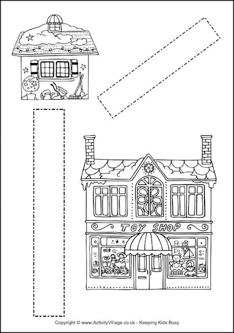 Printable Christmas Village Roads