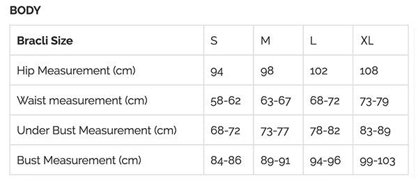 Bracli London Size Guide - Naughty Knickers