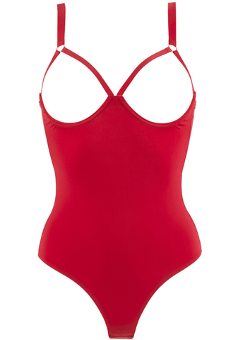 Maison Close Tapage Nocturne Red Cupless Triangle Bra at the Hosiery Box -  The Hosiery Box