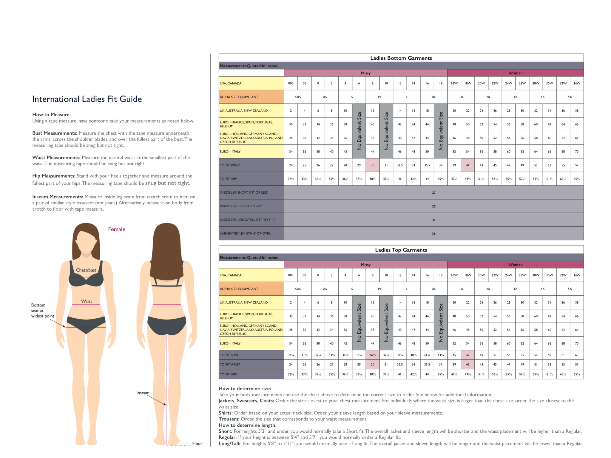 shoe size guide international