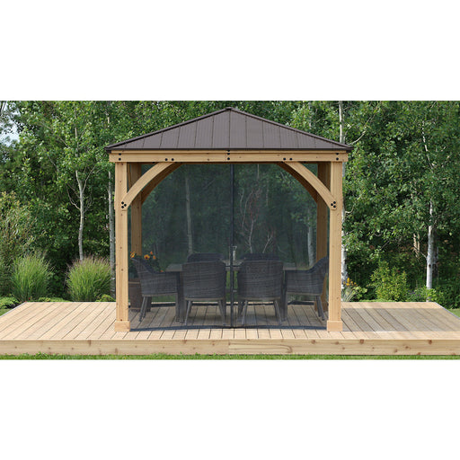 Yardistry Pérgola marrón de 10' x 12