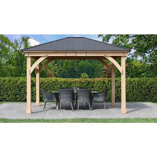 Yardistry Pérgola marrón de 10' x 12