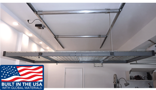 Garage Storage Lift 400 Lbs W Remote Auxx Lift 1400 — Ambient Home