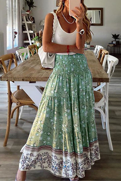 An Extra Day Boho Floral Maxi Skirt – novorosyus