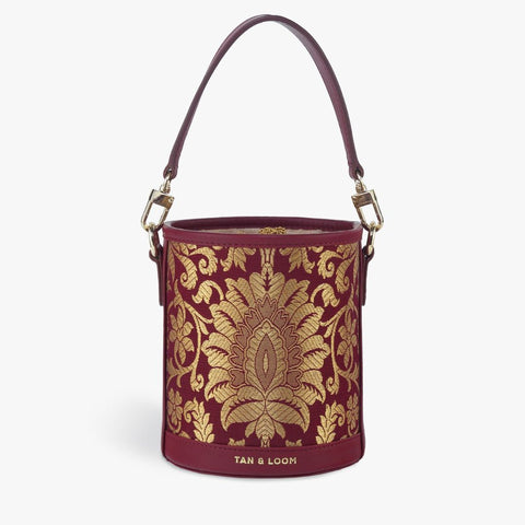 Tan & Loom's Red Potli Bag For Women In India Brocade Genuine Leather