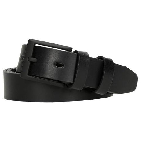 Wojas Black Leather Belt with Black Backle | 9304851