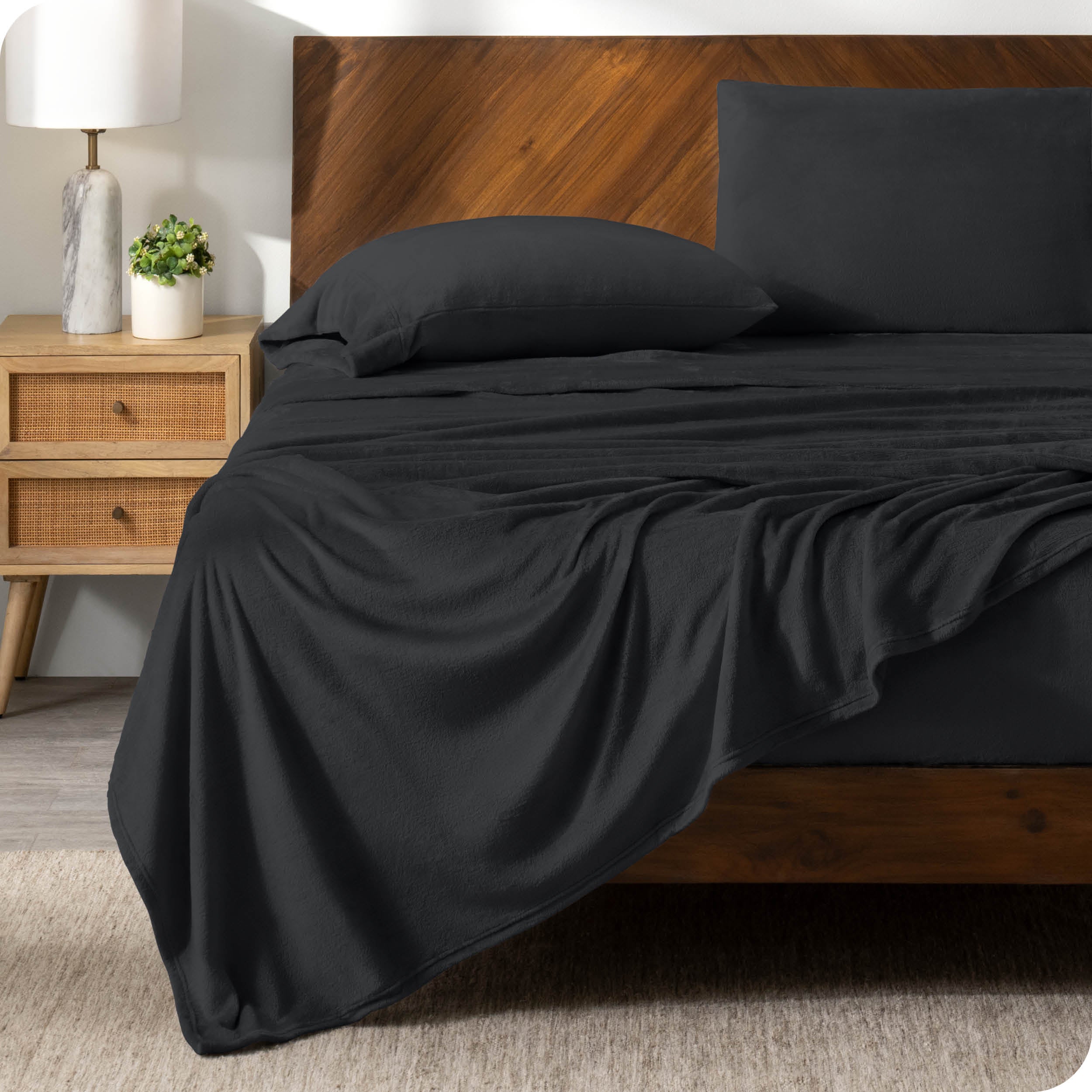 Microplush Sheet Set - Queen / Black