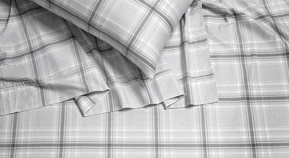 Bare Home Flannel Sheet Set in Glencoe Plaid