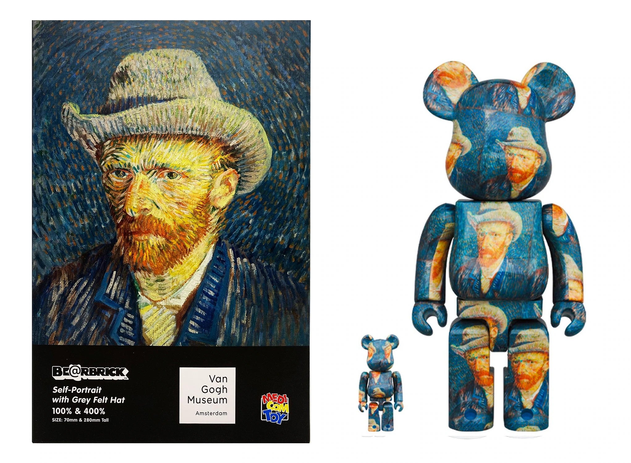 BE@RBRICK Van Gogh “Country Road in Provence by Night” 100% & 400