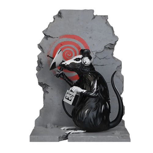 Anarchy Rat Polystone Sculpture – Post Modern Vandal