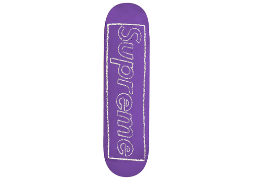 Supreme x KAWS Chalk Logo Skatedeck (Black) – Post Modern Vandal